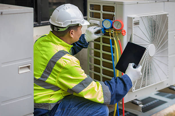 Professional Air Duct Cleaning technician working in Taberg, NY
